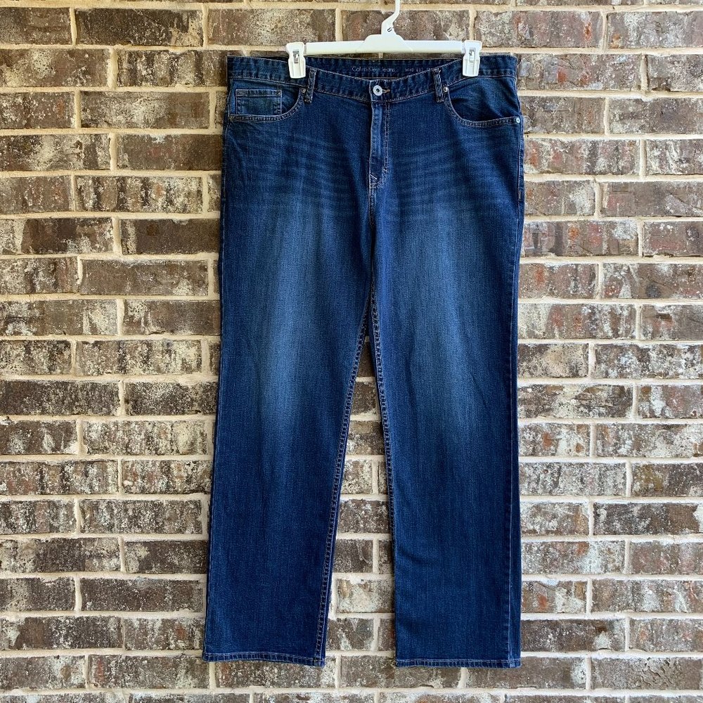 Calvin Klein Leans Men's Jeans Straight Leg Blue Size 40W X 32L